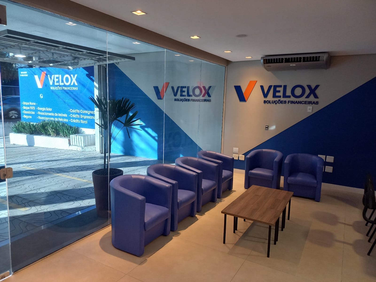 Recepção da sede do Grupo Velox